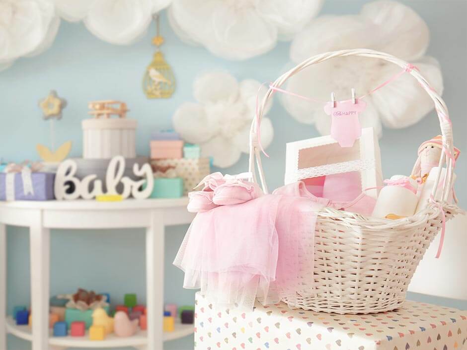 赤ちゃんの出産祝いのベビーグッズ