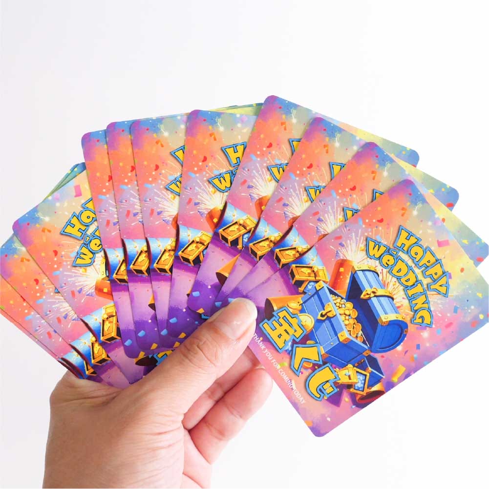 ポケモンカード風の結婚式で使用する宝くじ