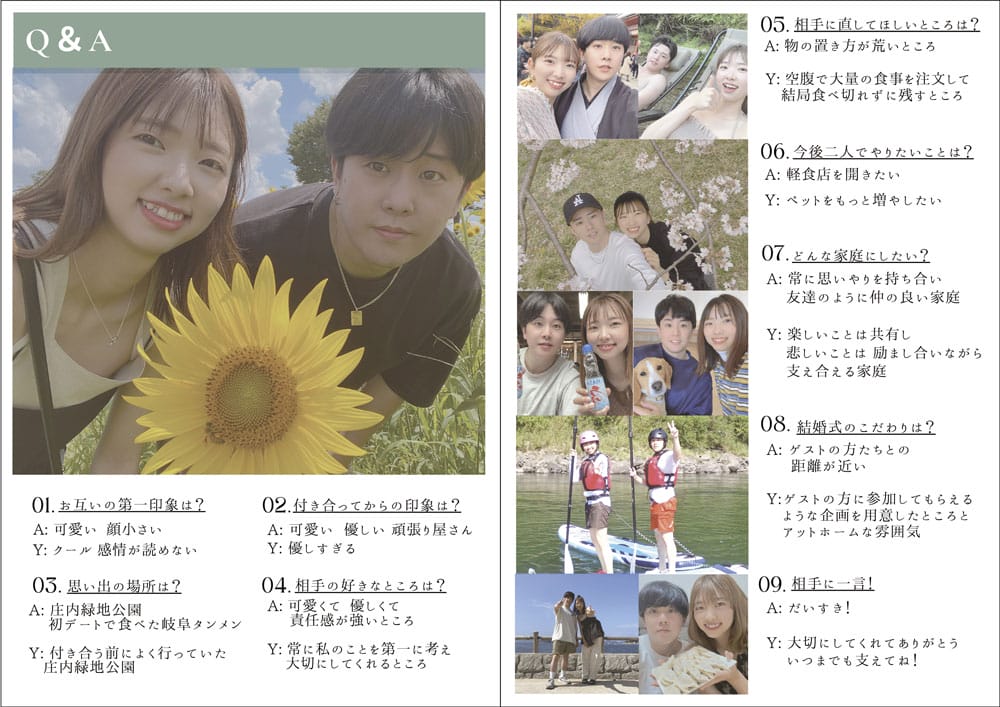 キャンバで作ったプロフィールブック