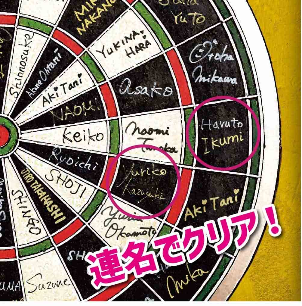 ダーツデザインのレトロな結婚証明書