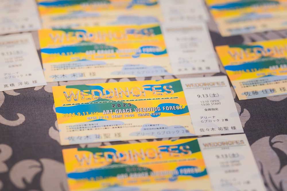 ライブチケット風エスコートカード