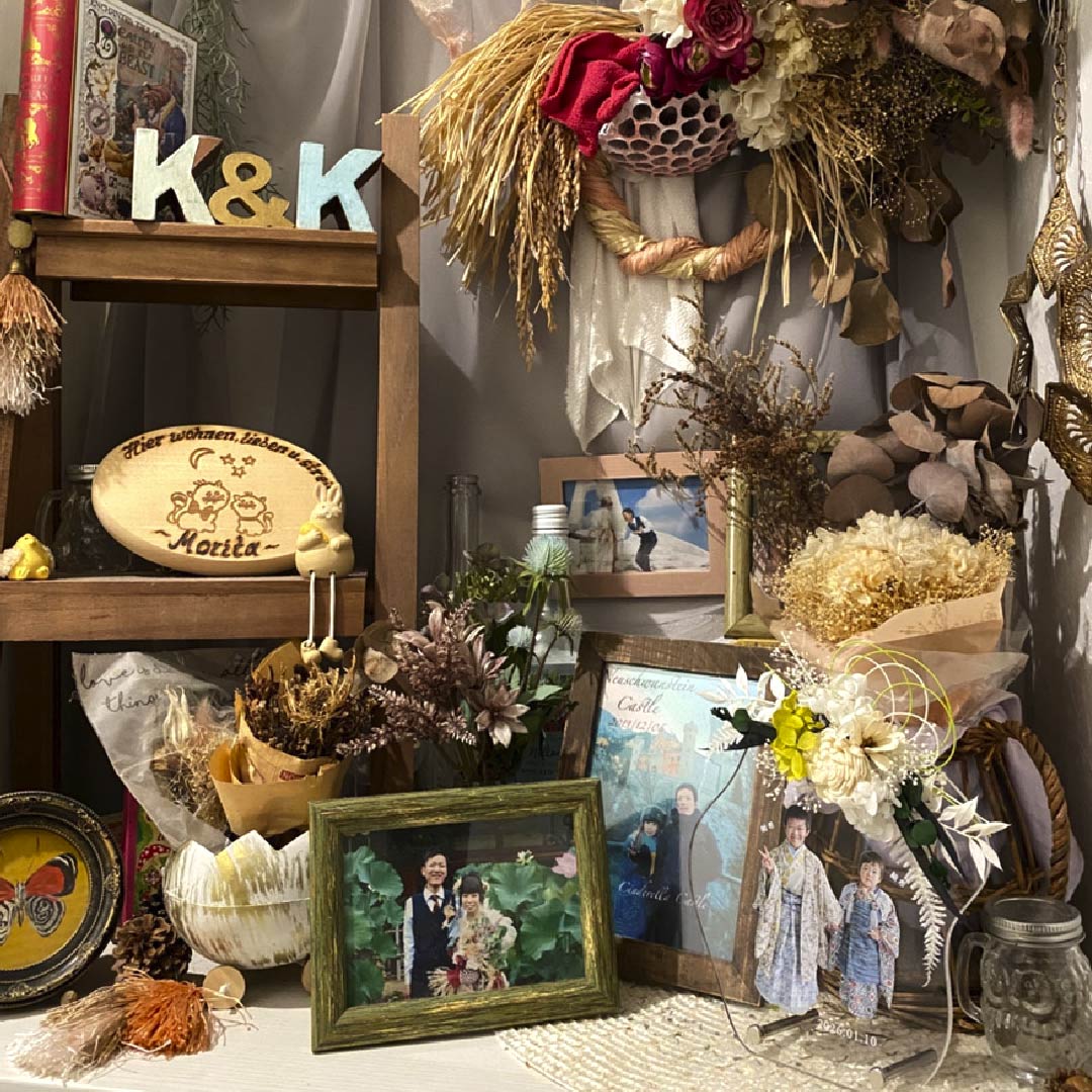 家の玄関に飾る七五三記念プレート