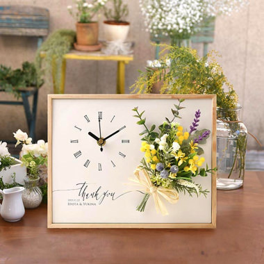 両親贈呈品クロックブーケ