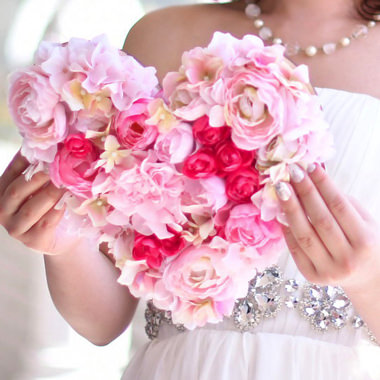 花嫁の手紙ハートフラワー