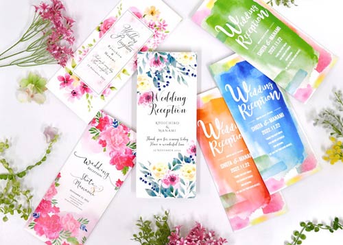 好きなデザインの席次表を選べる♡