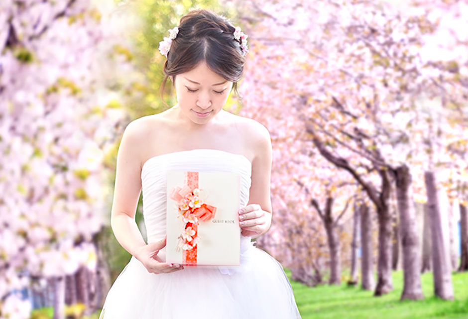 桜で魅せる春のウェディング特集 おしゃれな結婚式小物が何でも揃う通販サイト ファルベ