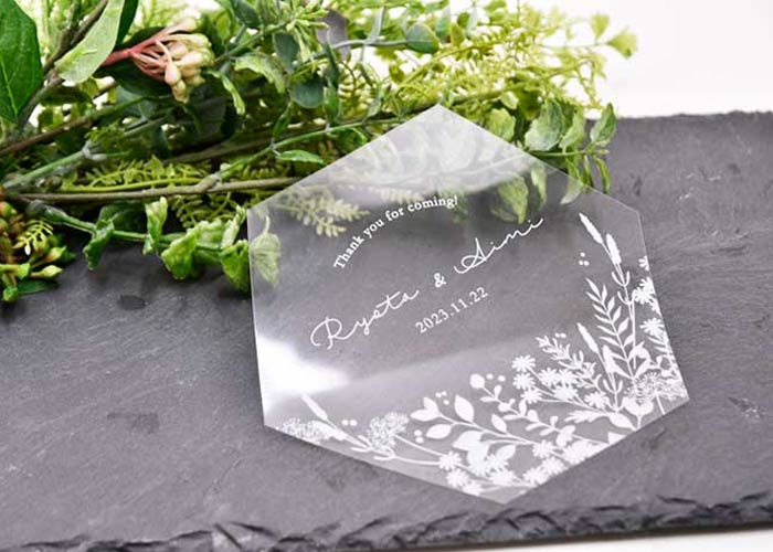 フェイスシールド席札