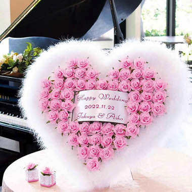 ウェルカムプチギフトハートファーピンク