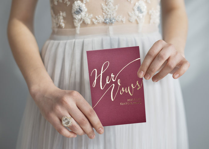 リモート婚の演出にぴったりWedding vow books