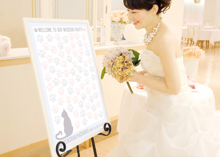 寄せ書きメッセージボード「にくきゅうキャット(猫)