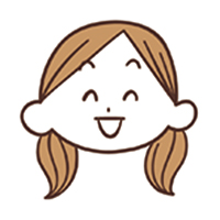 笑顔の女性のイラスト