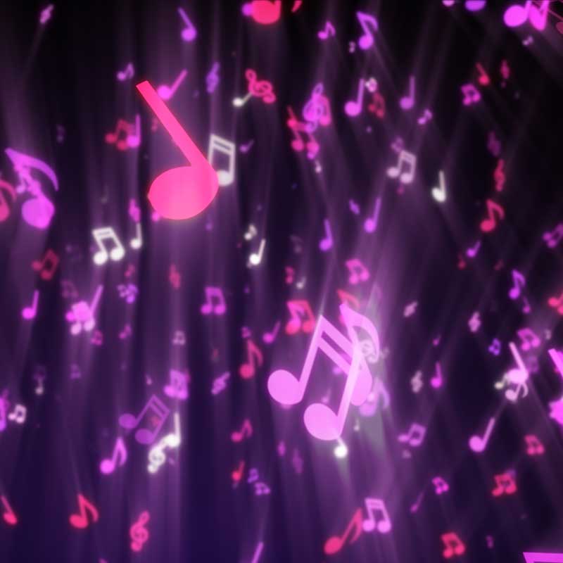 音符のライティング