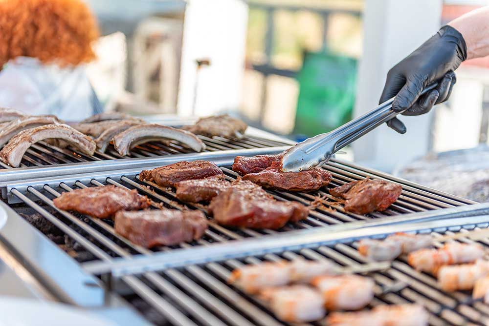 美味しそうなバーベキュー料理