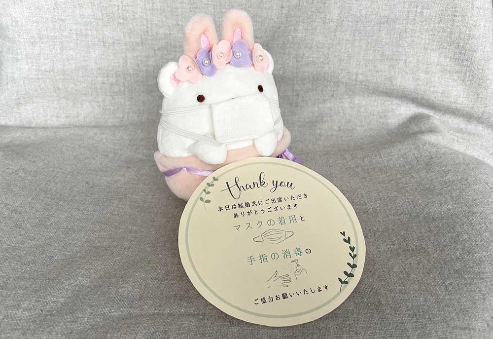 結婚式でのコロナサインの活用アイデアウェルカムドールと一緒に可愛くお知らせ