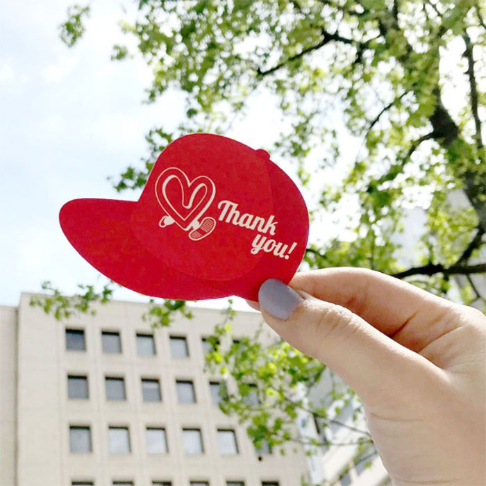 カープ球団風赤ヘルオリジナル席札