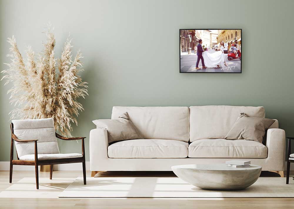 前撮り写真をポスターにするアイデア