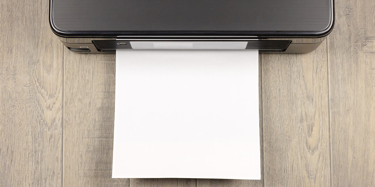 プリンターから出力された用紙