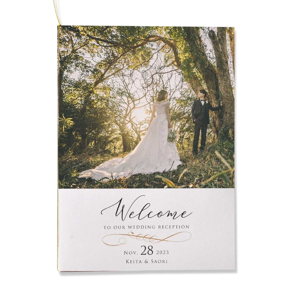 プロフィールメリンダ_森の中での新郎新婦ショット