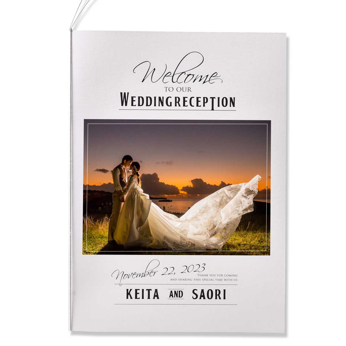 プロフィールブックスタンダードmono_夕日をバック