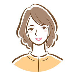 笑顔の女性のイラスト