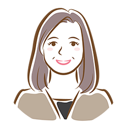 笑顔の女性のイラスト