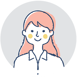 笑顔の女性のイラスト