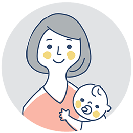 笑顔の女性のイラスト