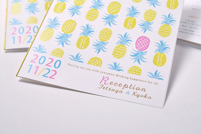 席次表diy手作り パイナップル 1名様分 結婚式アイテムの通販 ファルベ 公式