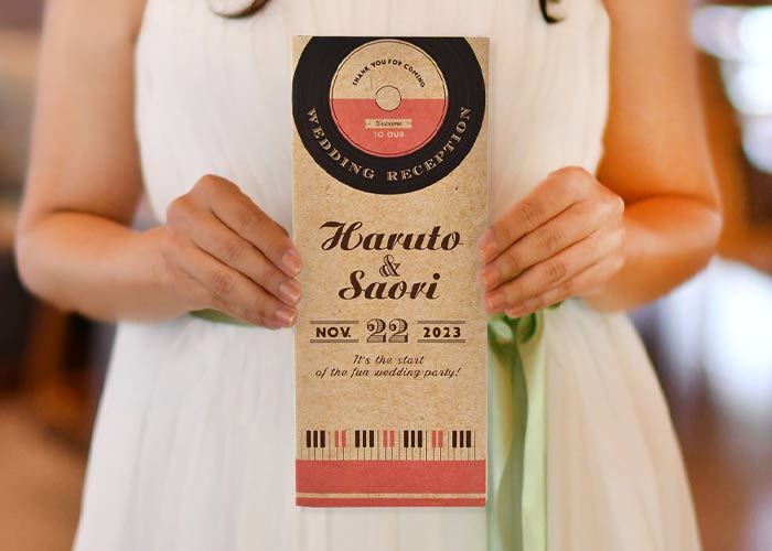 No Music No Life 音楽好きなお二人のためのアイテム アイデアまとめ おしゃれな結婚式小物が何でも揃う通販サイト ファルベ