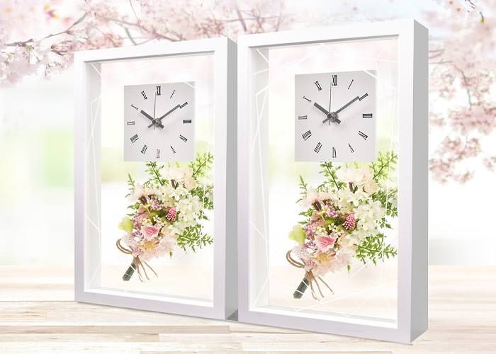 フラワークリアクロック「桜(さくら)」イメージ