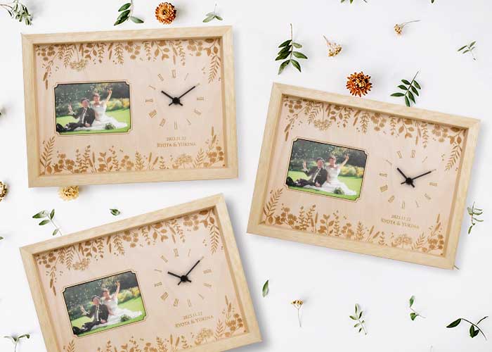 フォトフレーム時計