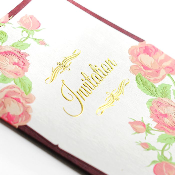 春の結婚式招待状フィオーレ