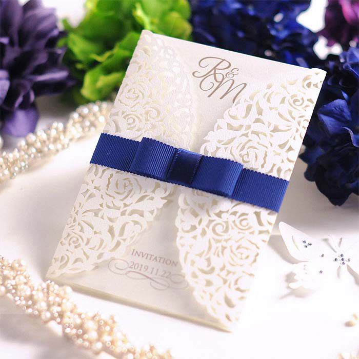 \招待状/完成品オーダー(印刷付)「クレア」