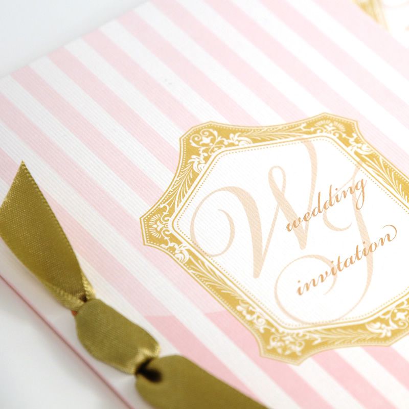 春の結婚式招待状マローネ