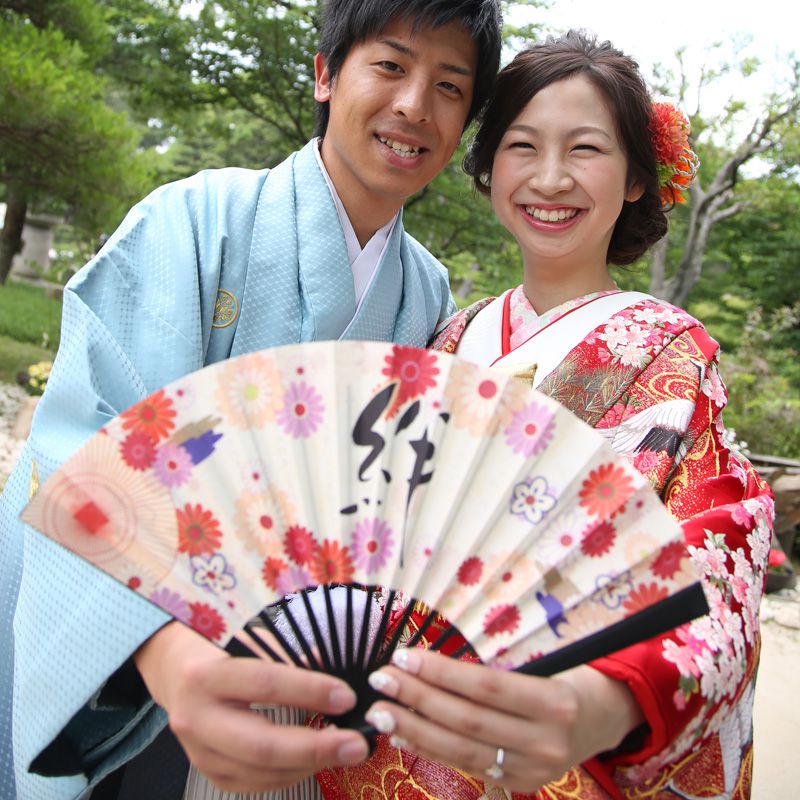 扇子型結婚証明書