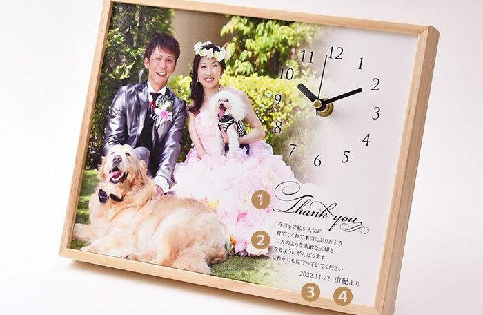 フォトクロックオリジナル項目