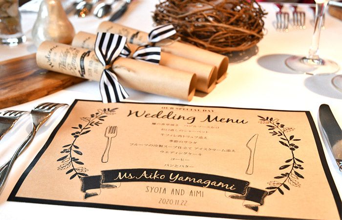 クラフトメニュー表