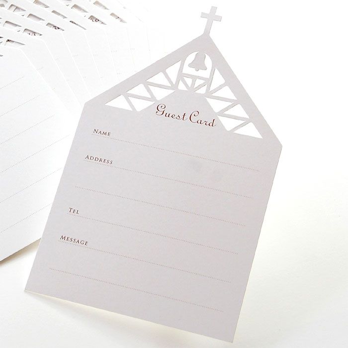 チャペルのゲストカード