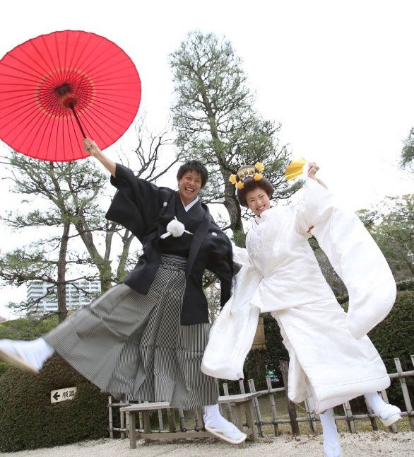 前撮り写真和装