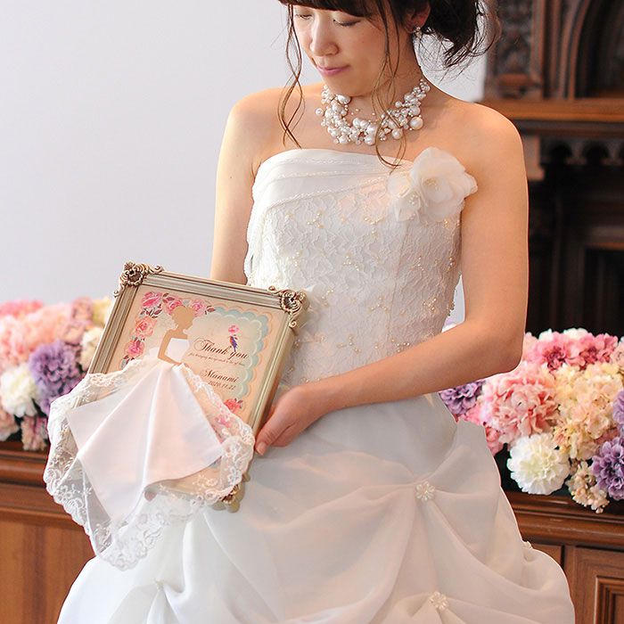 ご両親贈呈品　フォトフレーム　ドレスハンカチーフ「アンティーク」 