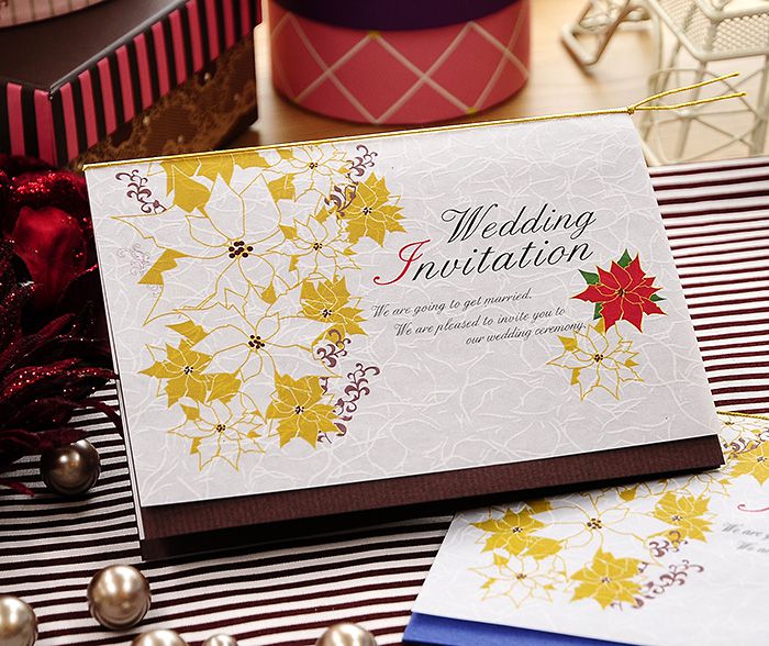 クリスマスベル招待状手づくりセット