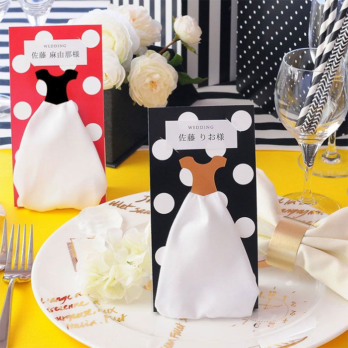 席札ハンカチーフ