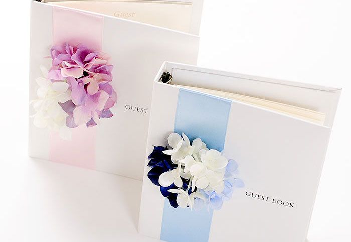 お花アレンジの芳名帳