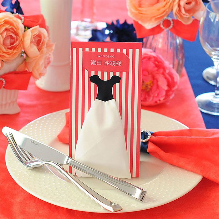 席札ハンカチーフ