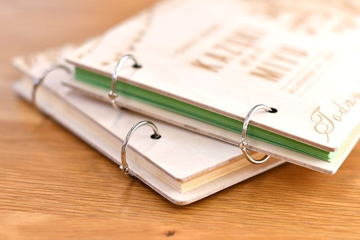 木ゲストブック木芳名帳