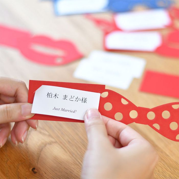 フォトプロップス席札DIY