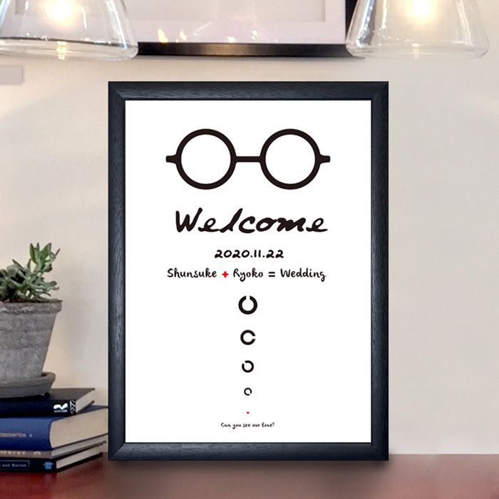 ウェルカムボードめがね