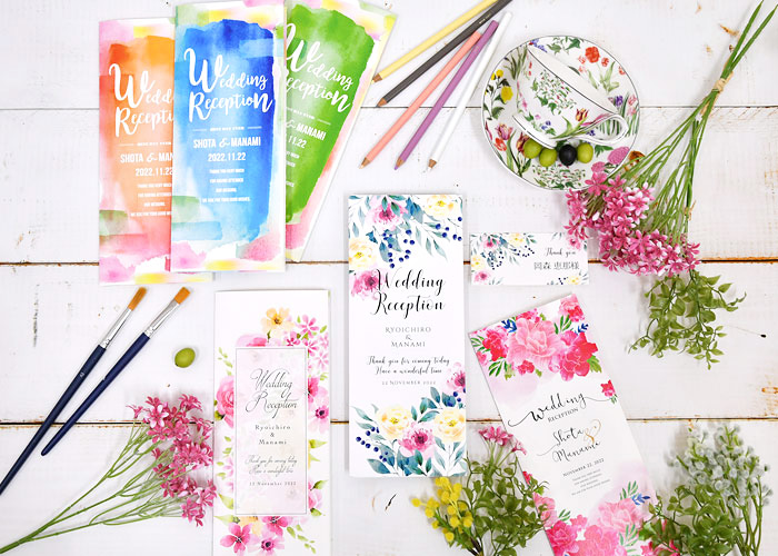 ナチュラルウェディングにグラフィック席次表