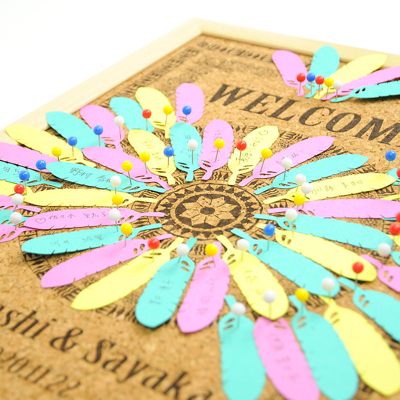 完成が楽しみになる芳名帳です