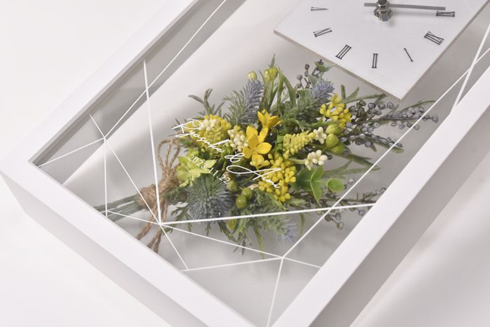 フラワークリアクロック